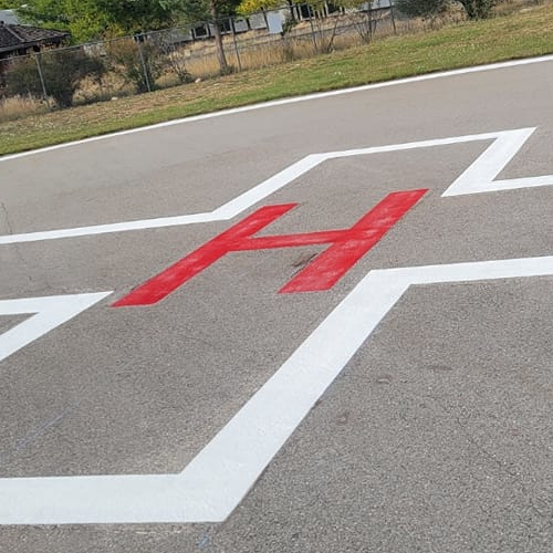 Hospital Helipad Repainting